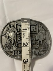 National Finals Rodeo Hesston 25th Anniversary NFR Adult Buckle VTG 1983