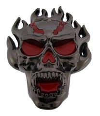 Large Men Skull Skeleton Belt Buckle Tattoo Goth Women Tribal Halloween Costume
