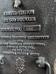 1984 Holiday Rambler RV Belt Buckle #356/500 Travel Trailer Camper
