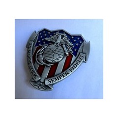 United States Marine Corps Semper Fidelis Shield Belt Buckle