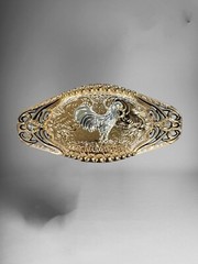 Rooster Western Cowboy Belt Buckle Hebilla Vaquera Rodeo Con Gallo