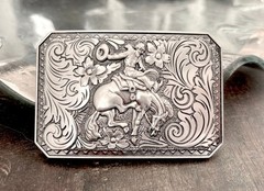 Cowboy Rodeo Vintage Bucking Bronco Belt Buckle Western Style Accessory