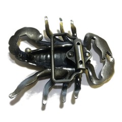 Scorpion Belt Buckle Western Cowboy Corgirl Motorcyclist (SCP-04-S)