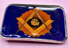 Masonic Fraternity Fraternal Freemasonry Mason Masonic G Rule Belt Buckle