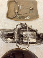 Vintage Belt Buckle Lot Western Patriotic Military Eagle Mixed Designs 3 Pc