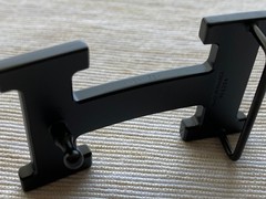 H 32mm Black Matt Belt buckle with pouch