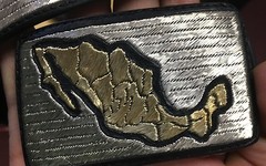 Mens Piteado Belt Hand Made Charro Cowboy