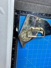 Famous Stars & Straps Silver Black Star Logo Metal Y2K Belt Buckle