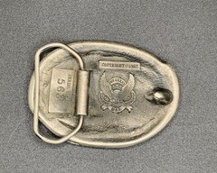 I&rsquo;d Rather Be Camping Belt Buckle Vintage 1982 Great American Buckle Company