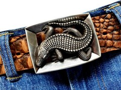 Croc Belt Buckle Buckle Reptile Crocodile Ornament Lily Interchangeable Buckle 4cm
