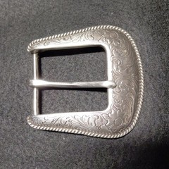 Men&rsquo;s Silver Western Floral Engraved Metal Belt Buckle Fits 1.5 in Belt