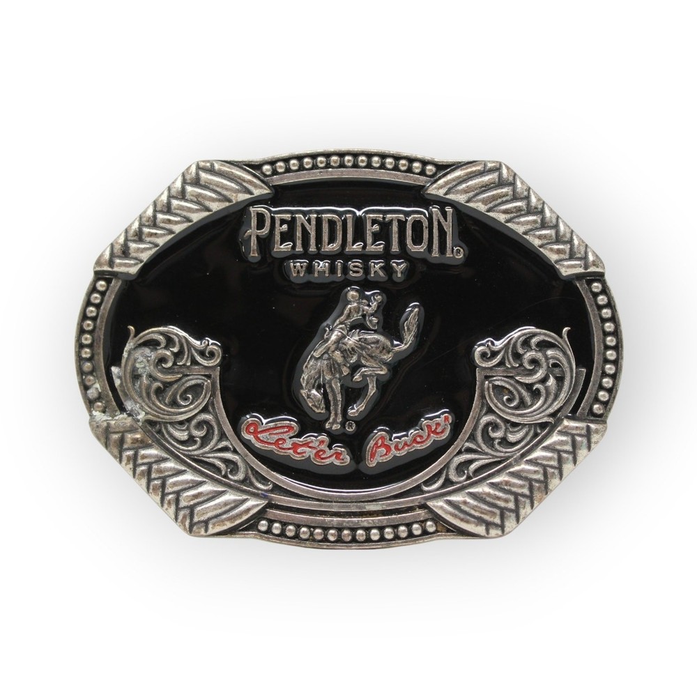 Montana Silversmiths 2020 Pendleton Whisky Rodeo BeltBuckle Let&rsquo;erBuck FreeShip