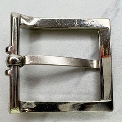 Silver Tone Simple Basic Belt Buckle