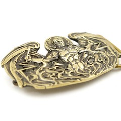 Archangel Uriel belt buckle, Saint Uriel Auriel Christian accessory St.Archangel