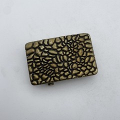 Antique Copper Casted Buckle,Retro Brass Plain Buckle