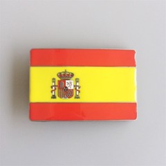 Spain Spanish National Country Flag Metal Belt Buckle