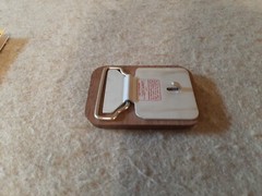 1977 Lasercraft Laser Engraved Wood Belt Buckle Agriculture Farm Tractor