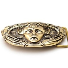 Medusa Gorgon 2.0 belt buckle, Medusa Gorgon solid brass belt buckle