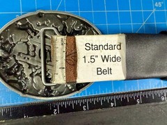 Cowboy Rodeo Calf Roping Bucking Bronco Rancher Enameled New Western Belt Buckle