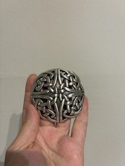 Celtic Knot Belt Buckle – Antique Silver Finish