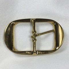 Vintage Replacement Belt Buckle Fits 1.5&Prime; Simple Basic Gold Toned Made in USA 7A