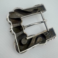 Vintage Barry Kieselstein Cord sterling silver snake apple Eden belt buckle