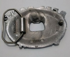 Beer Pong Champ Belt Buckle Bottle Opener Heavy Silvertone Metal Cup Ball Design