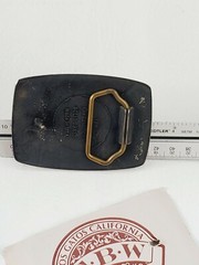 COEN BURNER VINTAGE BELT BUCKLE Brass, 1980&rsquo;S RARE MADE IN USA