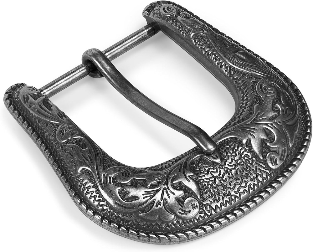 Western Belt Buckle for Men & Women – 1.5&Prime; Replacement Cowboy Buckle for Leather