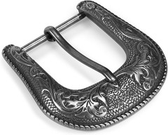 Western Belt Buckle for Men & Women – 1.5&Prime; Replacement Cowboy Buckle for Leather