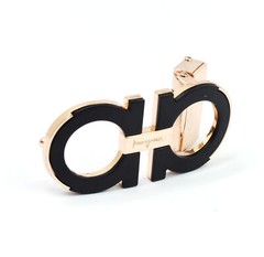 Ferragamo Men&rsquo;s Belt Buckle Black with gold for 34-35mm leather strap