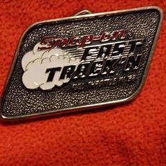 Snap-on Men&rsquo;s Western Brass Belt Buckle Antique Finish 1.5in MPN 1654 USA