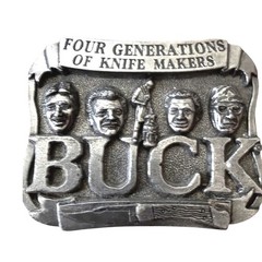 Buck Knives Belt Buckle Four Generations of Knife Makers Smoky Mountain Vintage