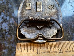 Bergamot Brass Works Belt Buckle GREAT NORTHWEST Rocky Mountains/Columbia River