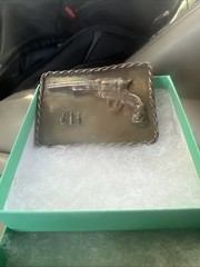 2 Oz Silver belt Buckle