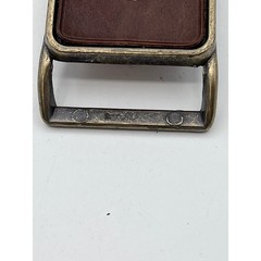 Vintage Delta Boll Weevil Belt Buckle Cotton Plant Brass Tone Rectangular