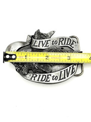 Belt Buckle – Bergamot Brass Works 1981 Harley-Davidson « Live to Ride » R-37
