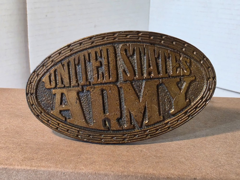 United States Army Brass Belt Buckle Delayed Entry Program Congratulations