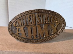 United States Army Brass Belt Buckle Delayed Entry Program Congratulations