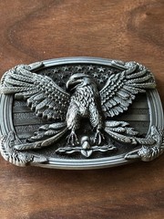 AMERICAN EAGLE Belt Buckle Metal Zinc Alloy Vintage Men Premium Christmas Gift