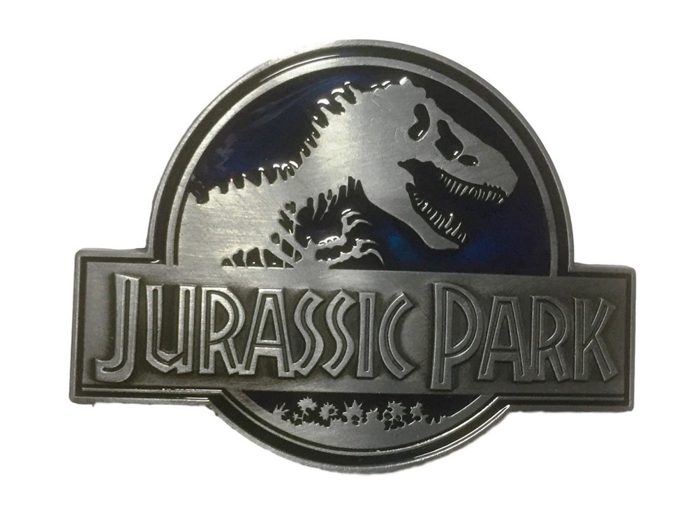 Jurassic Park Logo Novelty Metal Enamel Belt Buckle