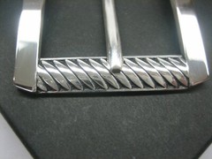 STERLING SILVER 925 BUCKLE AVAILABLE FOR 1&Prime; 1-1/8&Prime; 1-1/4&Prime; 1-3/8&Prime; 1-1/2&Prime; BELTS