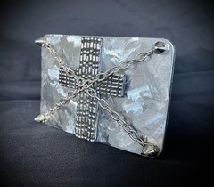 “Marked by the Cross” Belt Buckle Gothic Industrial Cross OOAK Darren McNeese