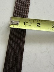 Grip6 Gray Honeycomb Buckle w/ Brown 1” Wide Tactical Nylon Belt – 48&Prime; Long