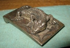 Cast Lizard Sancrest Belt Buckle for 1 1/2&Prime; wide belt