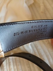 BALLY Parker Men&rsquo;s Adjustable Belt -Brown/Gold EU 110/US 44 MSRP $325
