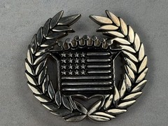 Vtg Y2K Famous Stars and Straps American Flag Cadillac Chrome Belt Buckle 8387