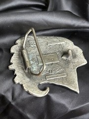 Vintage Chief Belt Buckle By The Great American Buckle Company Chicago 3&Prime;x3&Prime;