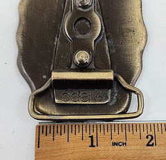 Vintage Belt Buckle « KEVIN” Name Brass Oden Inc. Personalized 1970&rsquo;s
