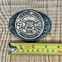 Vintage 1.5&Prime; JEEP Solid Bronze 4×4 Inc Belt Buckle Brass Santa Rosa California